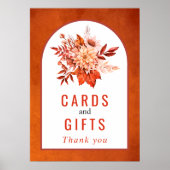 Poster Fleurs d'automne et feuillage mariage de automne o (Devant)