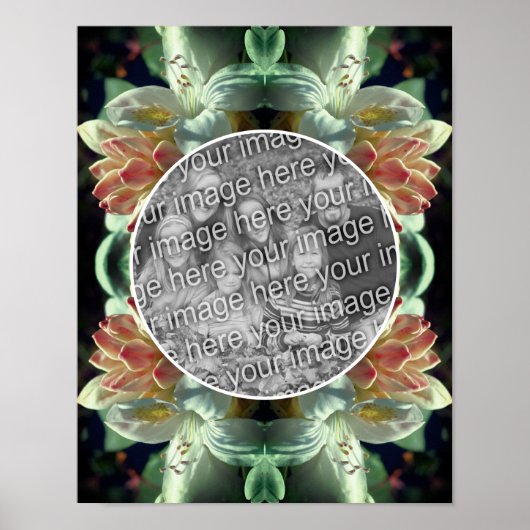 Poster Fleurs d'azalée en fleurs Créez votre propre photo (Devant)