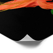 Poster Fleurs d'Azalée Orange (Coin)