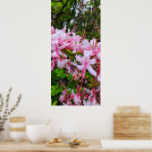 Poster Fleurs d'azalée rose (Cuisine)