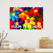 Poster Fleurs de ballons de jouets (Cuisine)