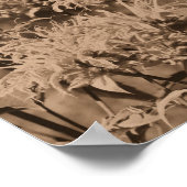 Poster Fleurs De Balme D'Abeille Sauvage À Sepia Brown (Coin)