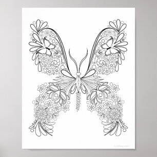 Poster Fleurs de beurre #3 Coloriage détaillé