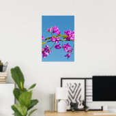 Poster Fleurs de bougainvillée (Bureau à domicile)