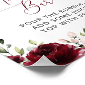 Poster Fleurs de Bourgogne, Fleurs roses, Bar à Mimosa  (Coin)