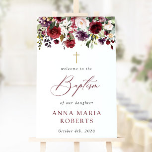 Poster Fleurs de Bourgogne, Fleurs Roses, Bienvenue au Ba