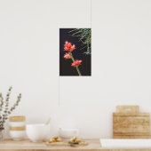 Poster Fleurs de broméliade et tige (Cuisine)