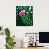 Poster Fleurs de Cactus Beavertail (Bureau à domicile)