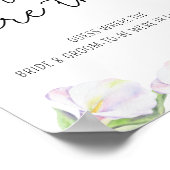 Poster Fleurs de calla blanches - Où Étaient-elles (Coin)