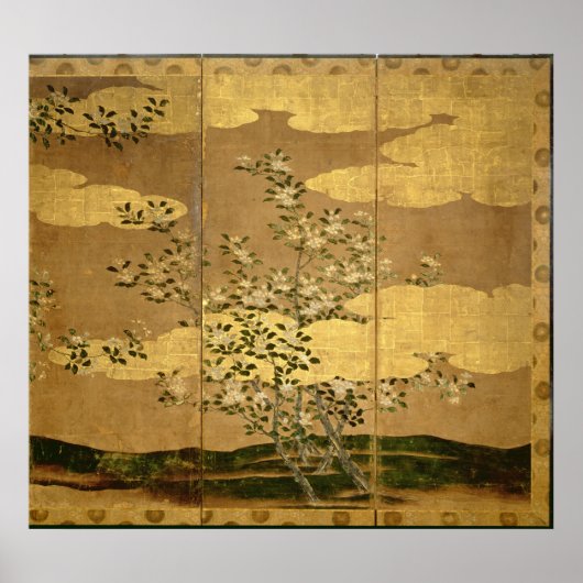 Poster Fleurs de Camellias (Devant)