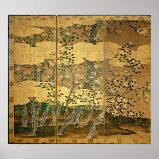 Poster Fleurs de Camellias (Devant)