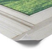 Poster Fleurs de cerises - Fausse fenêtre blanche (3) (Coin)