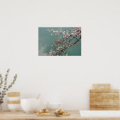 Poster Fleurs de cerisier rose clair sur arrière - plan t (Cuisine)