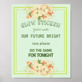 Poster Fleurs de cerisier rose, Panneau Mariage lumineux (Devant)
