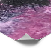 Poster Fleurs de cerisier rustique Amour couple Parapluie (Coin)