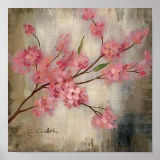 Poster Fleurs de cerisiers (Devant)