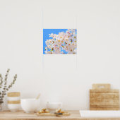 Poster Fleurs de cerisiers au printemps (Cuisine)