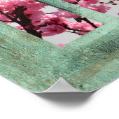 Poster Fleurs de cerisiers dans la fenêtre (Coin)