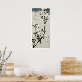 Poster Fleurs de cerisiers et petits oiseaux (Cuisine)