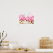 Poster Fleurs de cerisiers Les deux côtés (Cuisine)