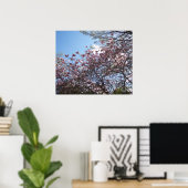 Poster Fleurs de cerisiers printanières (Bureau à domicile)