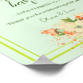 Poster Fleurs de cerisiers roses, Bar Mariage à café (Coin)