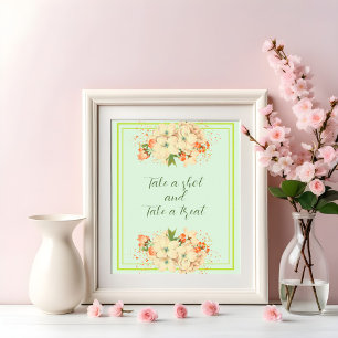 Poster Fleurs de cerisiers roses, Mariage prendre une pho