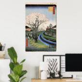 Poster Fleurs de cerisiers sur les rives de la rivière Ta (Bureau à domicile)