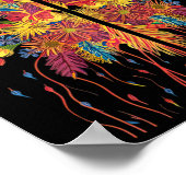 Poster Fleurs de chasse à la pointe Arrowhead Pièce colle (Coin)