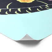Poster Fleurs de chat noir Plantes Chats Peuvent Manger A (Coin)