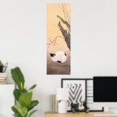 Poster Fleurs de chats et de prunes - Hishida Shunso (Bureau à domicile)