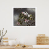 Poster Fleurs de colibri et de pomme Martin J. Heade (Cuisine)