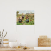Poster Fleurs de collecte (huile sur toile) (Cuisine)