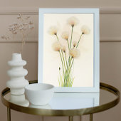 Poster Fleurs de coton