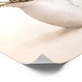 Poster Fleurs de coton dans un pichet blanc Neutral Farmh (Coin)