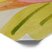 Poster Fleurs de couleur automne (Coin)