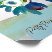 Poster Fleurs de couleurs vives dans un vase (Coin)