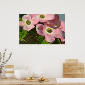 Poster Fleurs de Dogwood Rose (Cuisine)