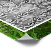 Poster Fleurs De Faisceau En Champ Ajouter Votre Photo (Coin)