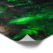 Poster Fleurs de forêts sauvages pourpres (Coin)