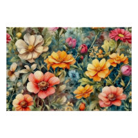 Fleurs de jardin d'été florissantes
