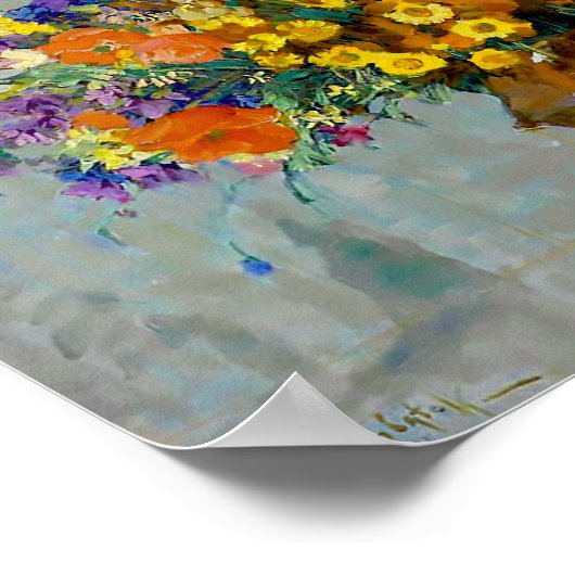 Poster Fleurs de Konstantin Gorbatov (Coin)