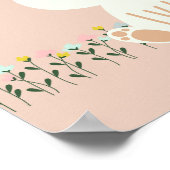 Poster Fleurs de lapin mignonette rose Enfants Nourriture (Coin)