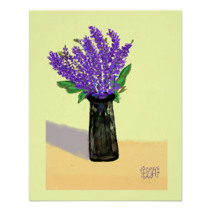 Poster Fleurs de Lavande Vibrantes, Inspirées de la Natur