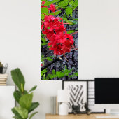 Poster Fleurs de l'Azalée Rouge (Bureau à domicile)
