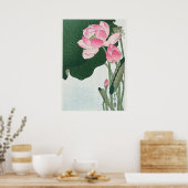 Poster Fleurs de Lotus en fleurs par Ohara Koson (Cuisine)