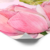 Poster Fleurs de Lotus rose lanterne mariage indien (Coin)