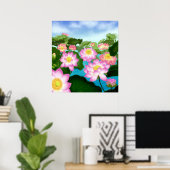 Poster Fleurs de Lotus Sacrées (Bureau à domicile)