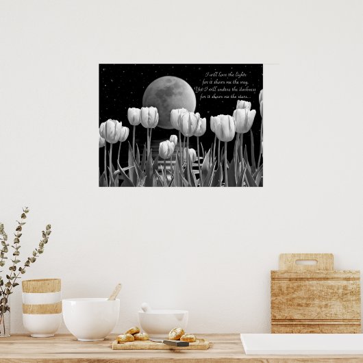 Poster Fleurs de lune (Cuisine)
