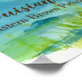 Poster Fleurs de Magnolia Pélican Brown Est (Coin)